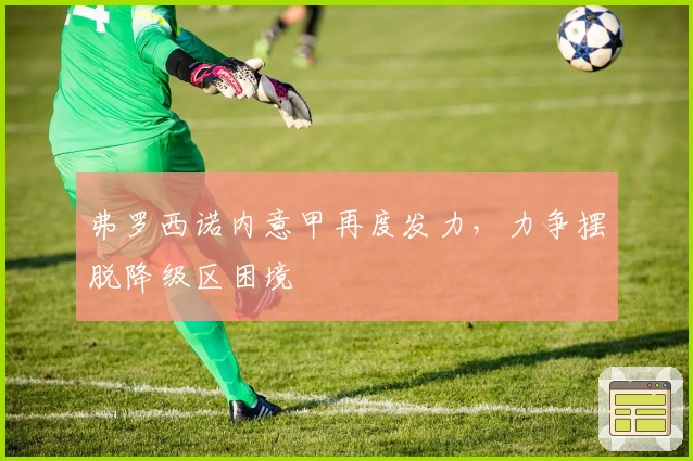 弗罗西诺内意甲再度发力,力争摆脱降级区困境